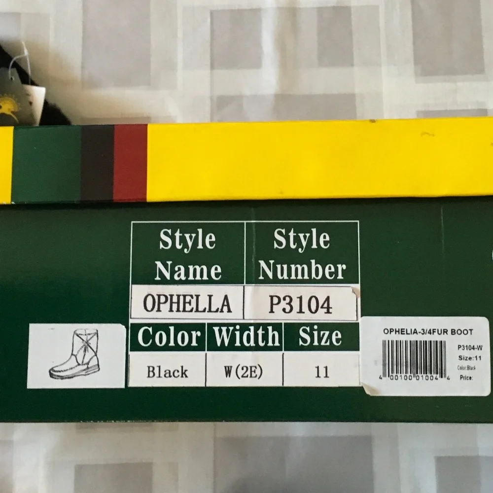 NWT Womans Classic Black  Boots  By HOOPOE size 11. - Picture 8 of 10